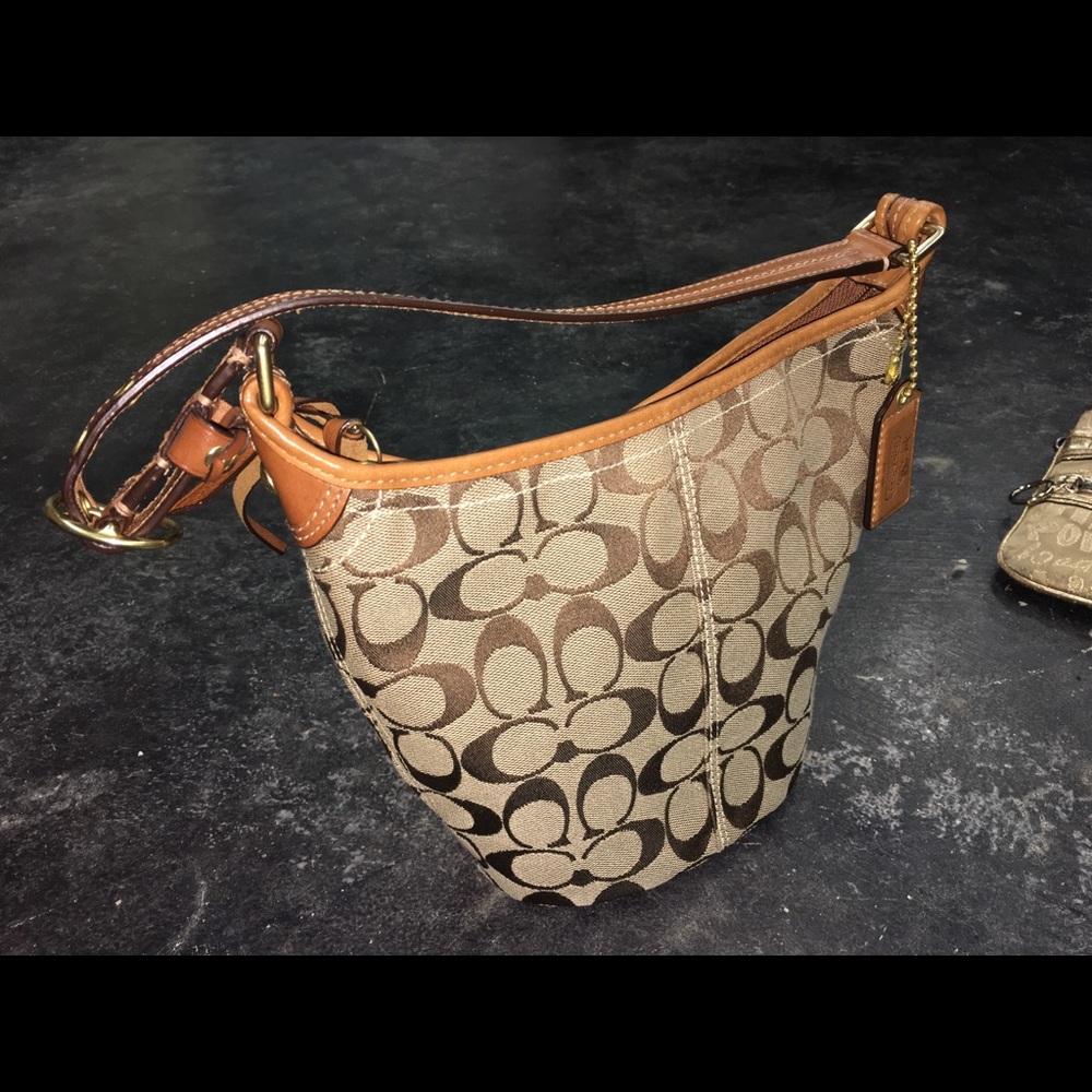 NWOT Coach Mini Bucket Bag